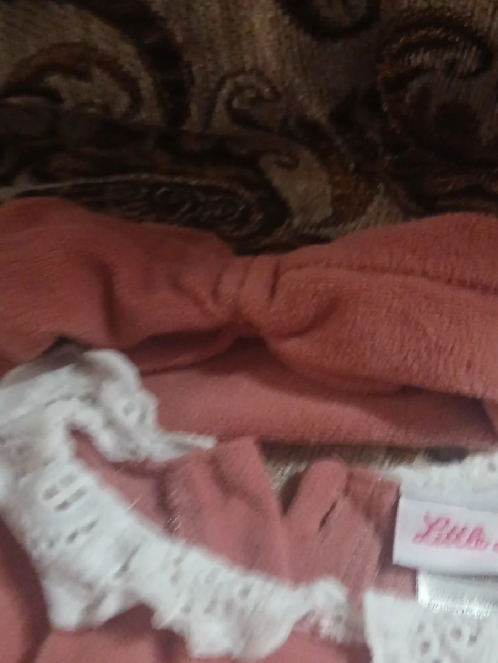 Little Lass Pink 3-Piece Girls Matching Set - Top, Pants, Headband - Picture 3 of 5